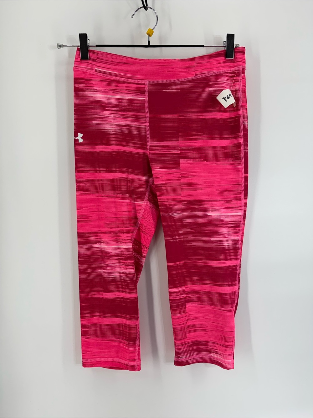 ⚙️ 3For$30 ⚙️ Under Armour Girls' Hot Pink & Magenta Patterned Capri Leggings